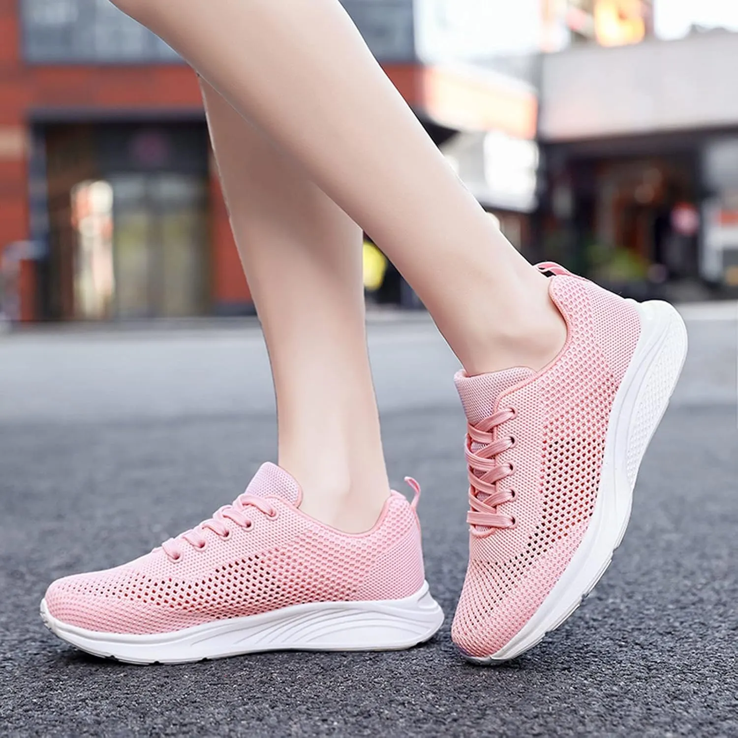 Womens White Tennis Shoes Black Sneakers for Women Men's Running Shoes Comfortable Dressy Slip on Black Loafers Women Platform Women's Sneakers with Arch Support