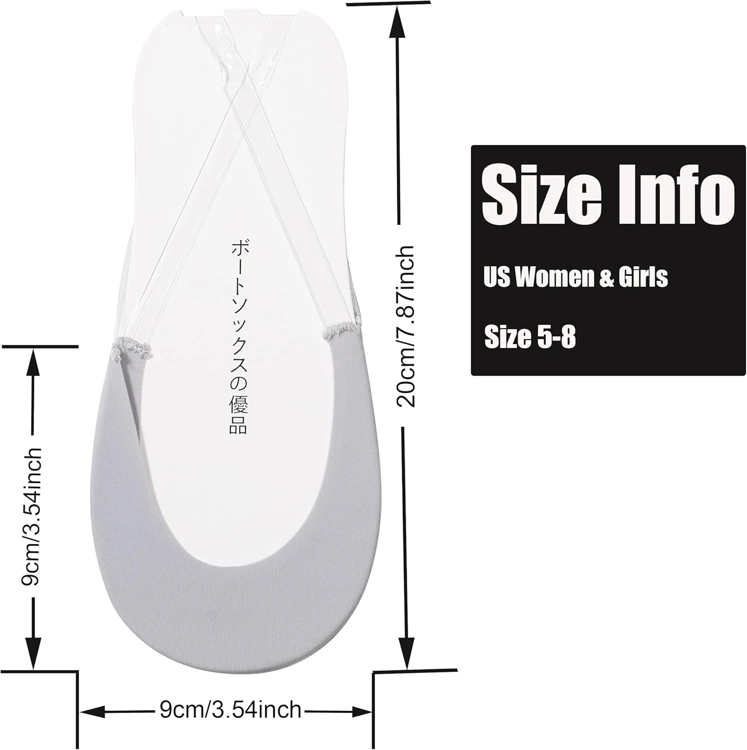 YFUNNLE Womens No Show Socks 6 Pairs Nylon Ultra Low Cut Liner Socks Non-Slip Socks for Women US Size 6-9