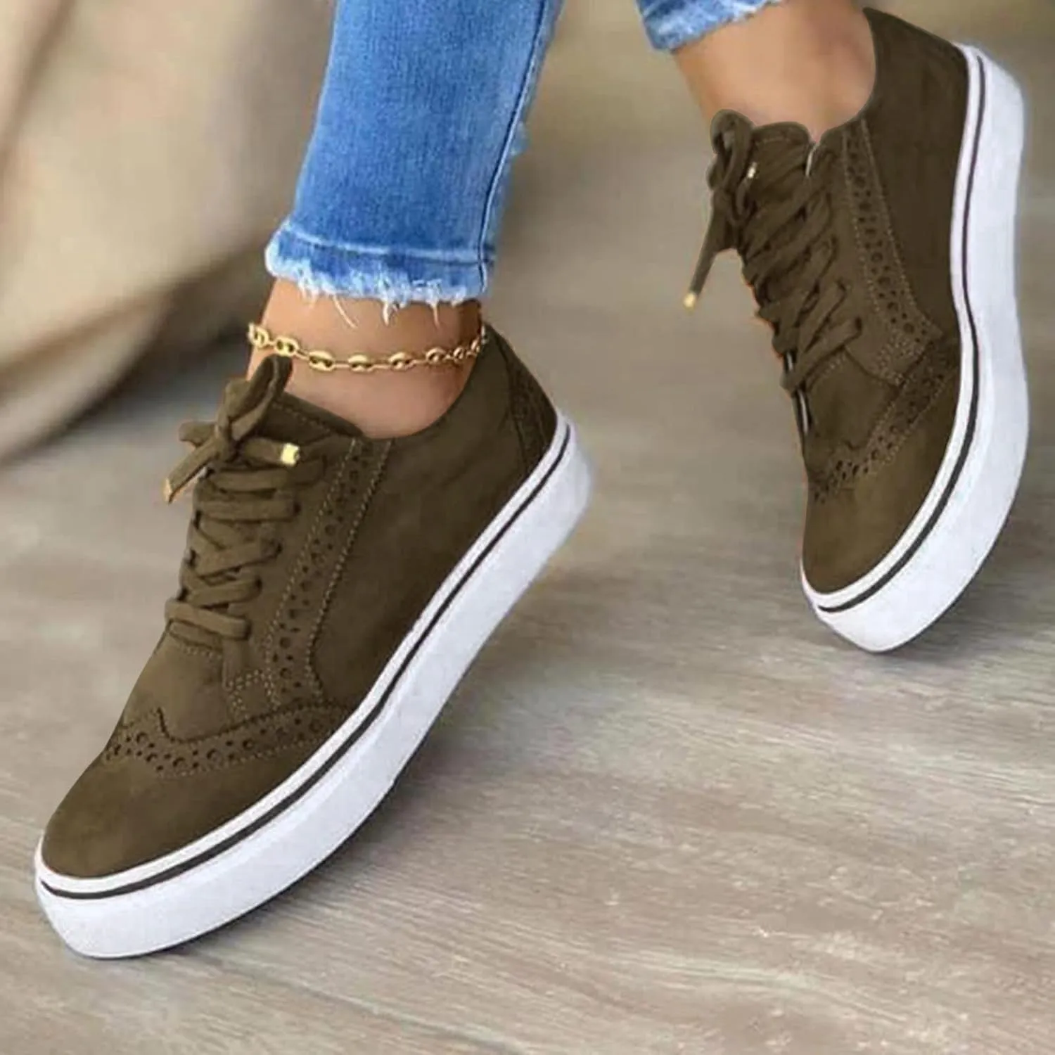 ZBYY Women Casual Breathable Shoes Canvas Sneakers Low Top Lace Up Canvas Shoes Comfortable Flats Walking Shoes