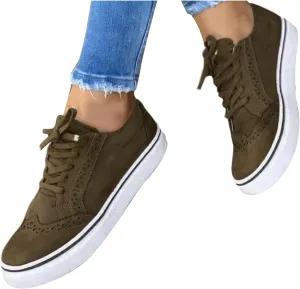 ZBYY Women Casual Breathable Shoes Canvas Sneakers Low Top Lace Up Canvas Shoes Comfortable Flats Walking Shoes