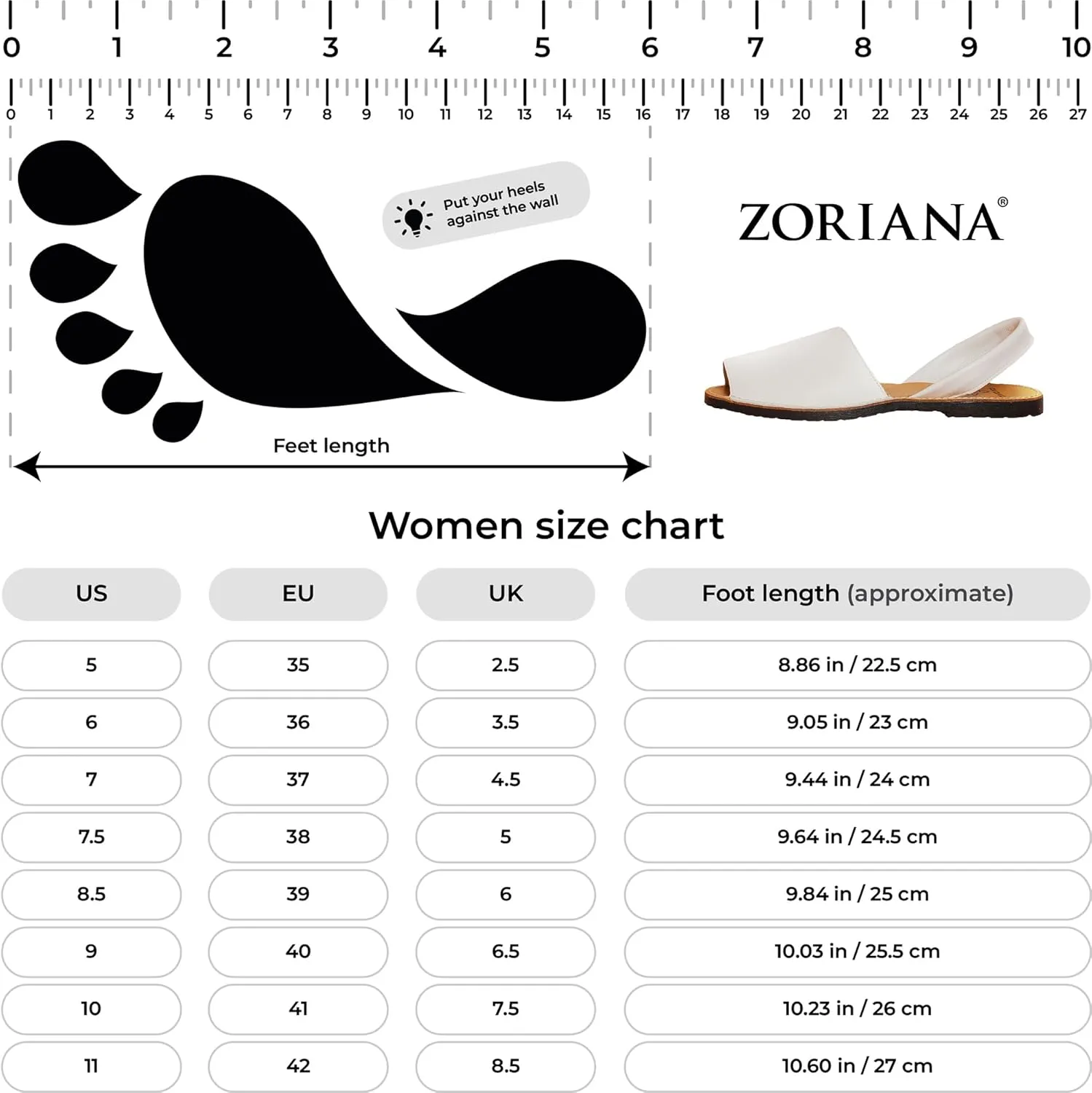 ZORIANA Sandals for Women Handmade Leather, Dressy, Comfortable Sling Back Shoes Flat - Fashion Exclusively Made in Spain - Avarca Summer Trending Slingback Shoes 2023, 100% Spanish Genuine Leather