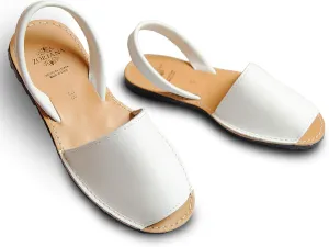 ZORIANA Sandals for Women Handmade Leather, Dressy, Comfortable Sling Back Shoes Flat - Fashion Exclusively Made in Spain - Avarca Summer Trending Slingback Shoes 2023, 100% Spanish Genuine Leather