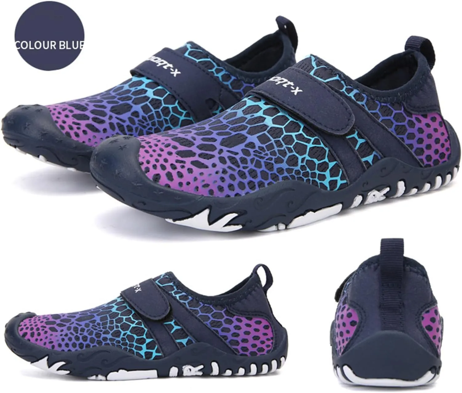 ZWRXW Barefoot Shoes Kids Wide Toe Box Quick Dry Lightweigt Waterproof Breathable Non-Slip Hiking Footwear Comfort Anti-Slip Walking Shoes for Indoor Outdoor Toddler Little Big Kid