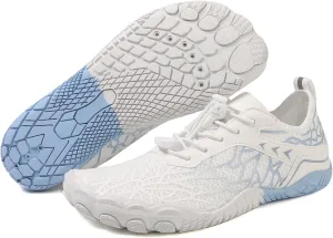 ZWRXW Hike Barefoot Shoes for Women Men Breathable & Non-Slip Athletic Footwear Wide Toe Water Shoes Quick-Dry Aqua Sock Barefoot Slip-On Soft Beach Aqua Sports Outdoor Shoe Hiking Walking Shoe