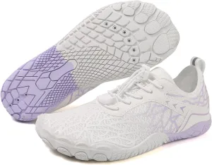 ZWRXW Hike Barefoot Shoes for Women Men Breathable & Non-Slip Athletic Footwear Wide Toe Water Shoes Quick-Dry Aqua Sock Barefoot Slip-On Soft Beach Aqua Sports Outdoor Shoe Hiking Walking Shoe
